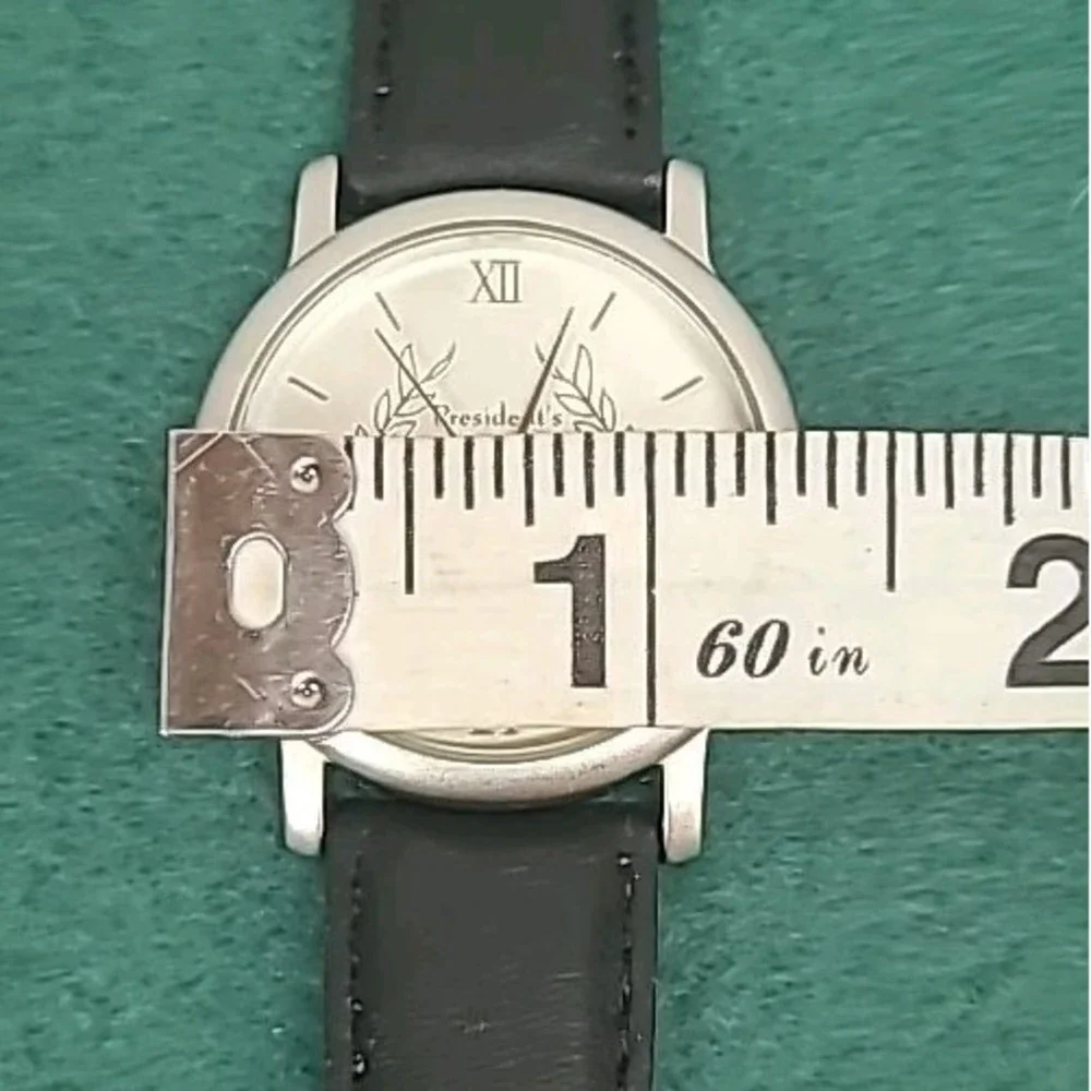 NTEU TEPAC President Circle Watch Genuine‎ Leather Watchband